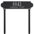 Richmond Horizontal Estate Lawn Address Plaque