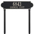 Richmond Horizontal Estate Lawn Address Plaque