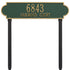 Richmond Horizontal Estate Lawn Address Plaque