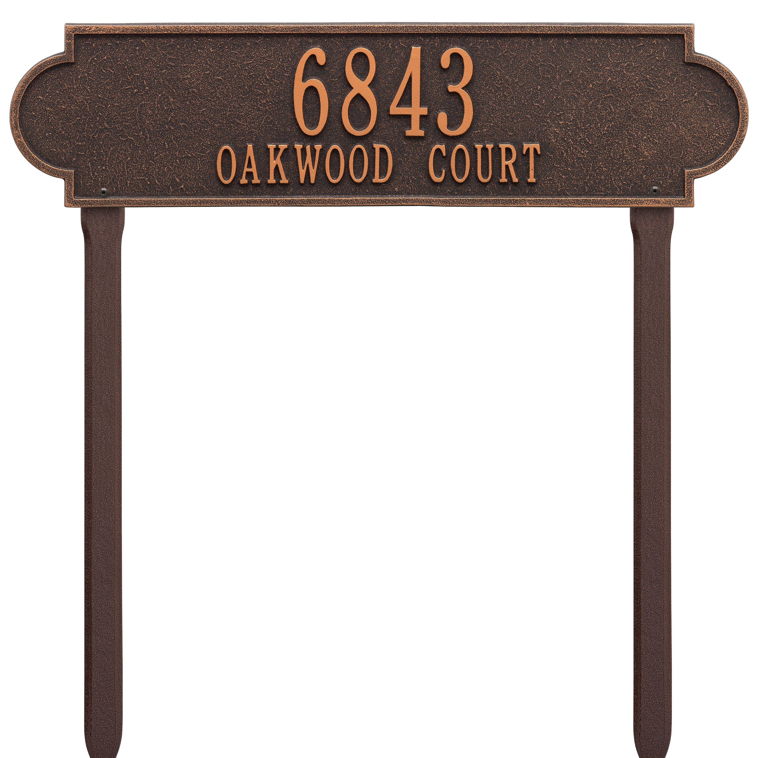 Richmond Horizontal Estate Lawn Address Plaque