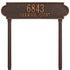Richmond Horizontal Estate Lawn Address Plaque