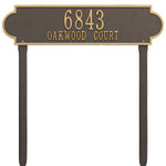 Richmond Horizontal Estate Lawn Address Plaque