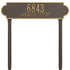Richmond Horizontal Estate Lawn Address Plaque