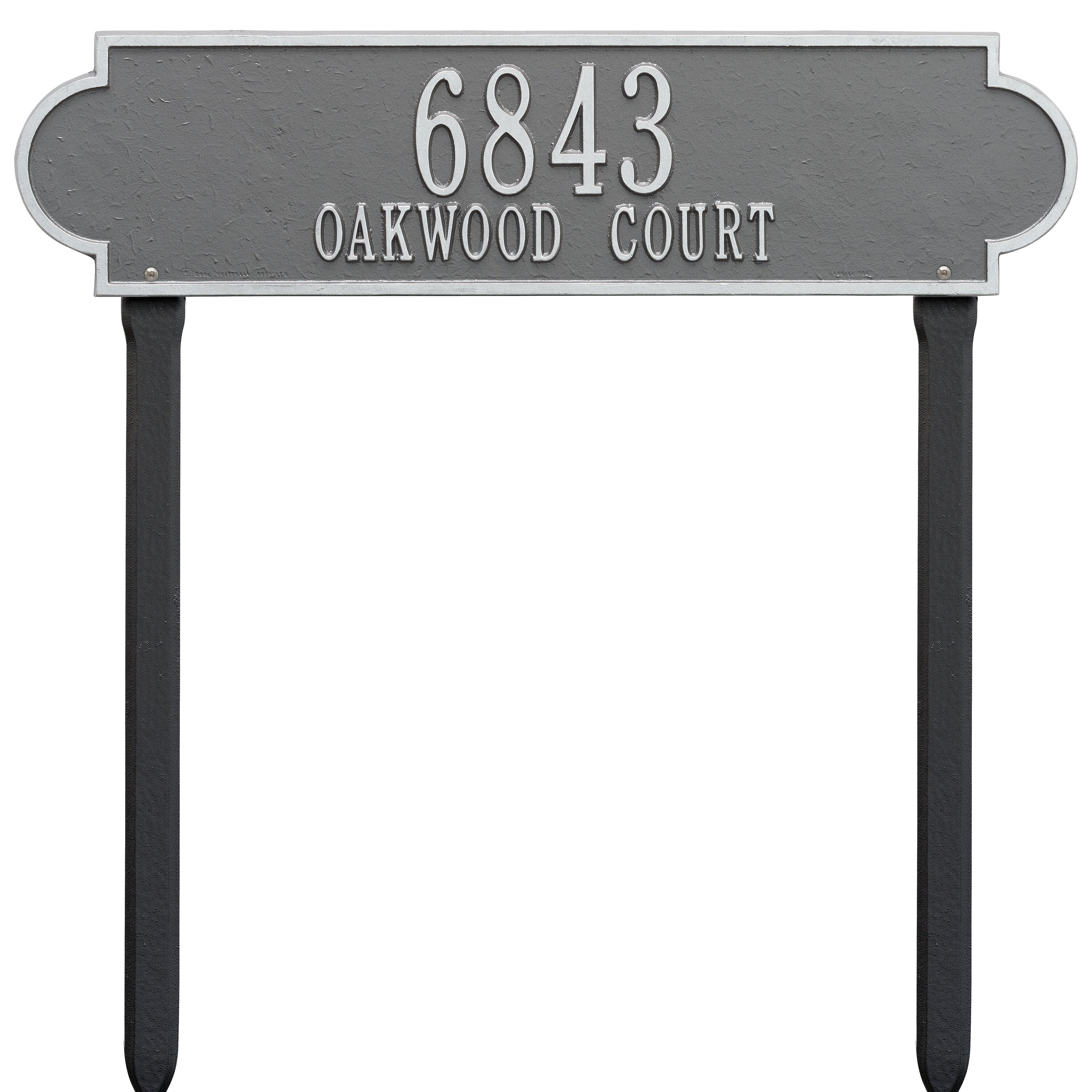Richmond Horizontal Estate Lawn Address Plaque