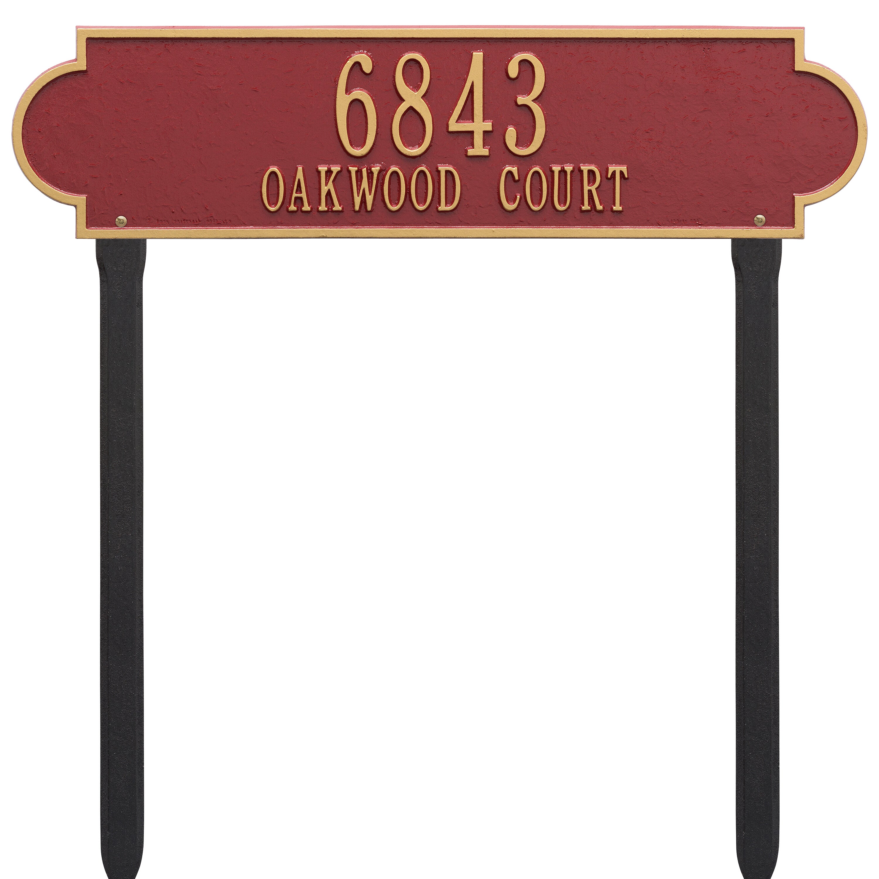 Richmond Horizontal Estate Lawn Address Plaque