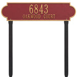 Richmond Horizontal Estate Lawn Address Plaque