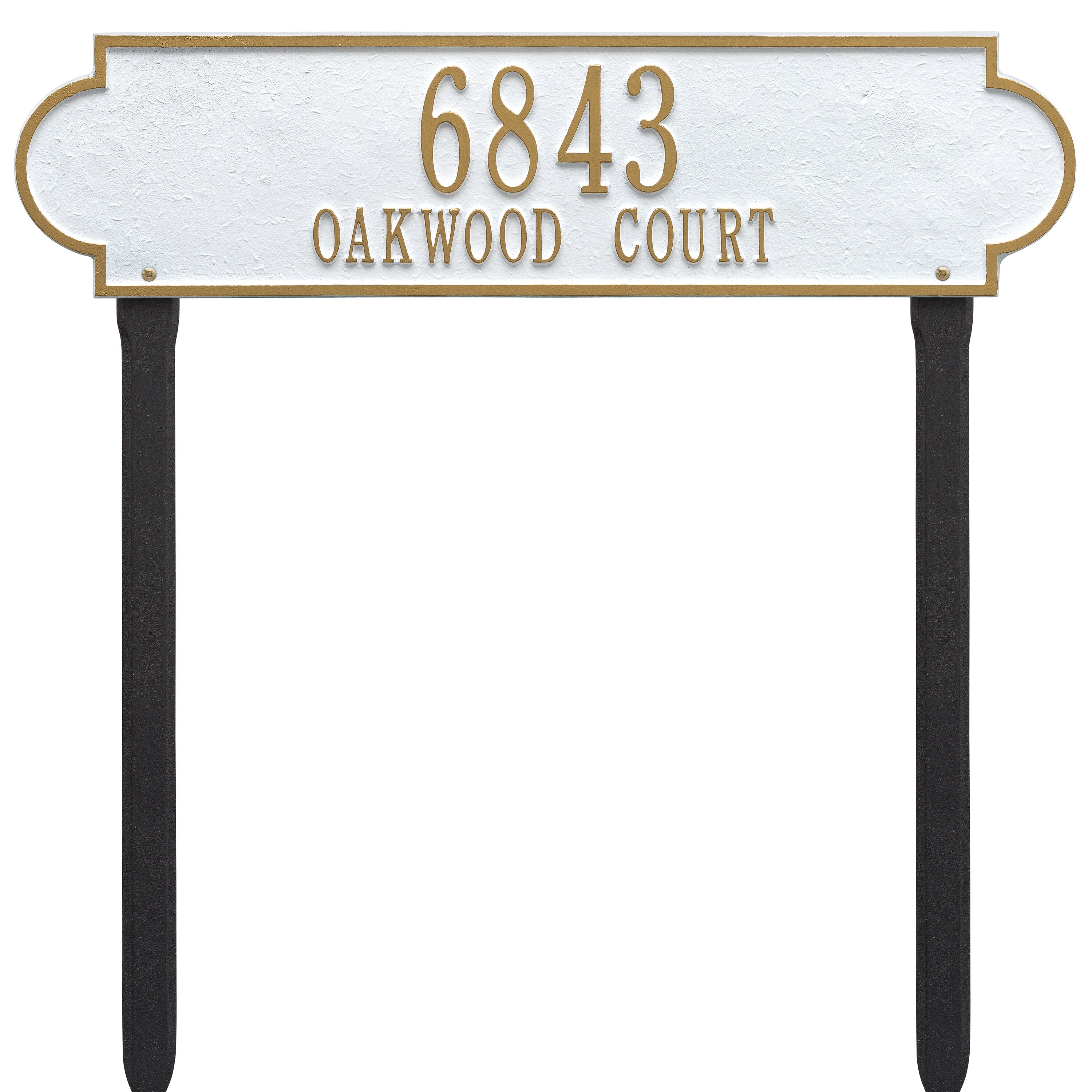 Richmond Horizontal Estate Lawn Address Plaque