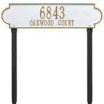 Richmond Horizontal Estate Lawn Address Plaque