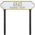 Richmond Horizontal Estate Lawn Address Plaque