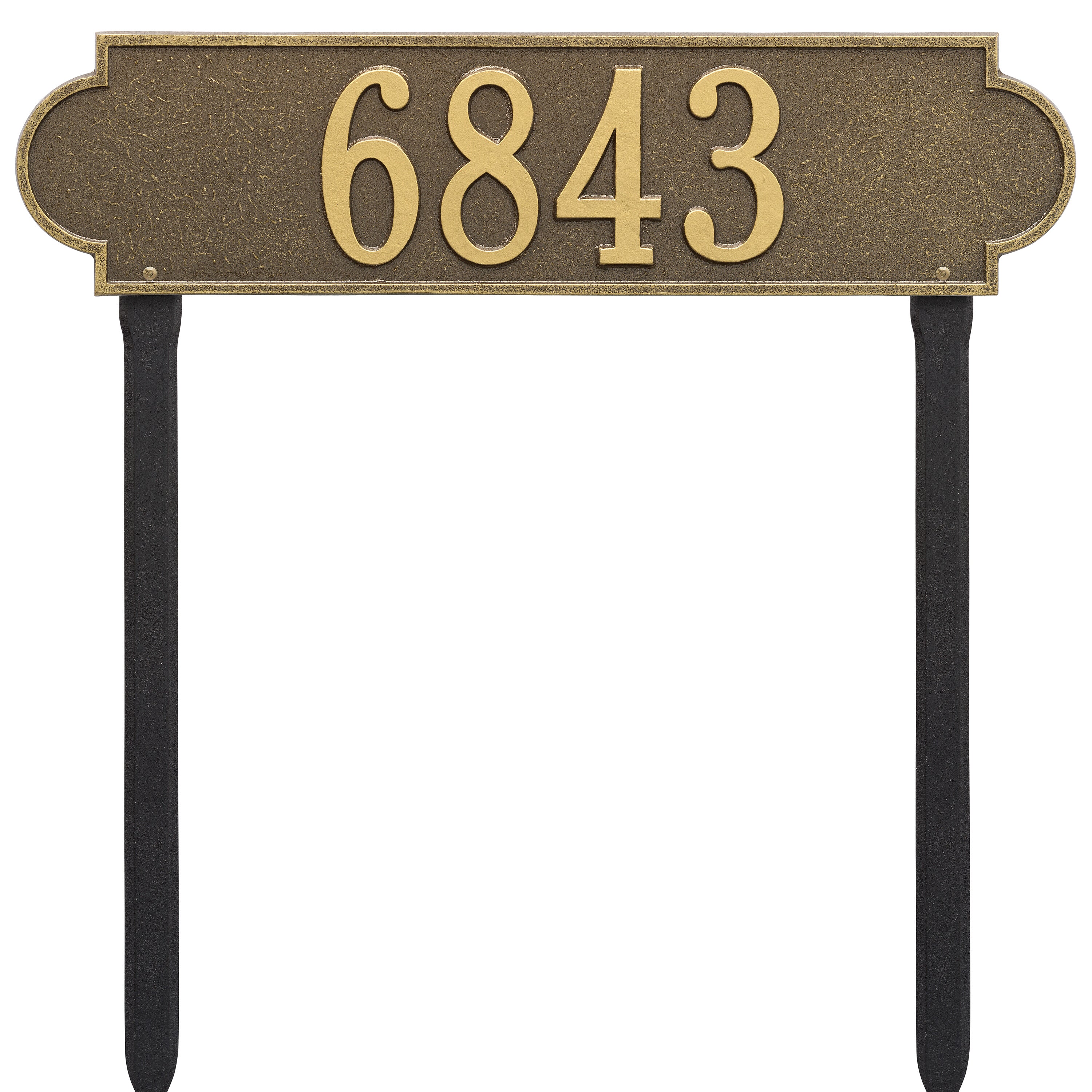 Richmond Horizontal Estate Lawn Address Plaque
