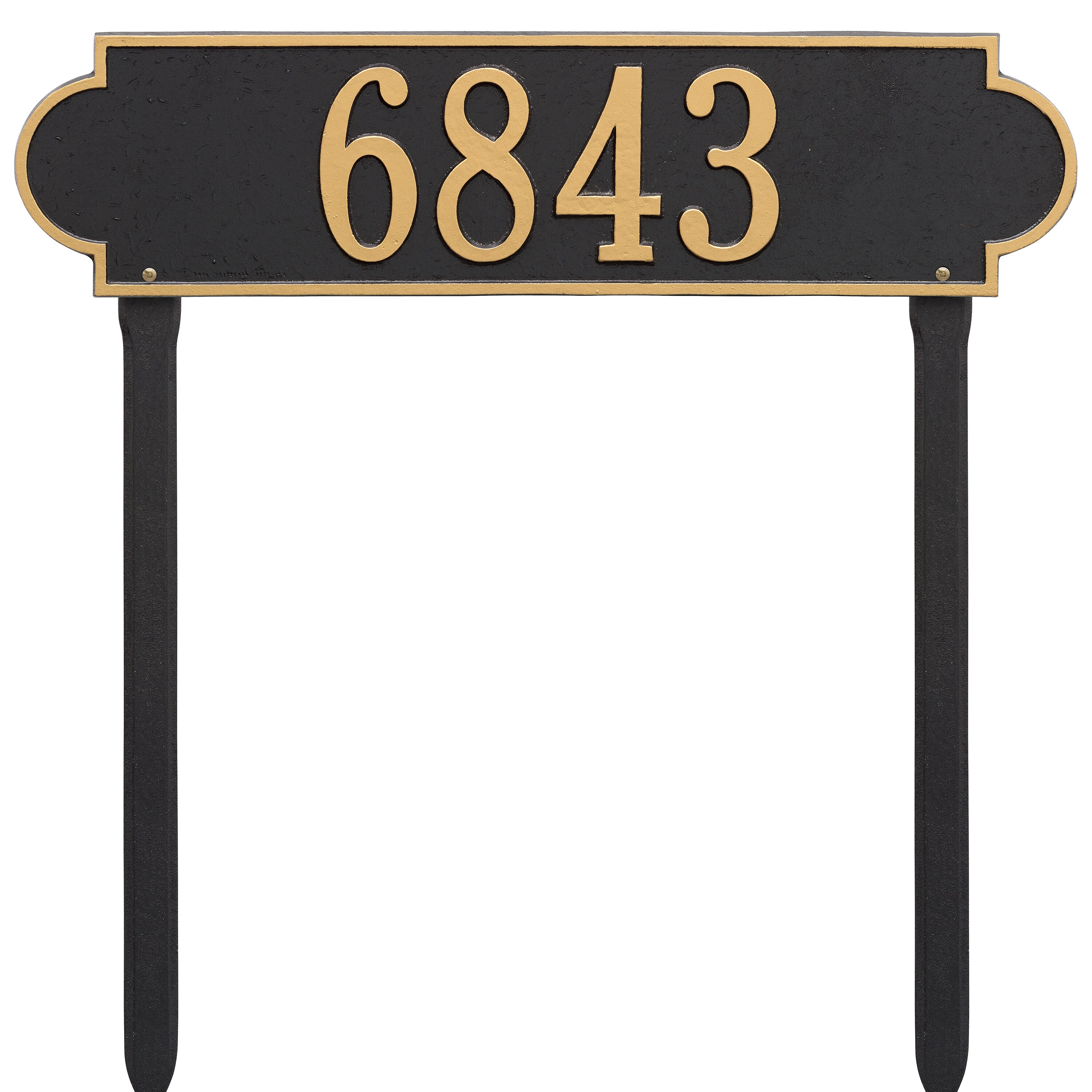 Richmond Horizontal Estate Lawn Address Plaque