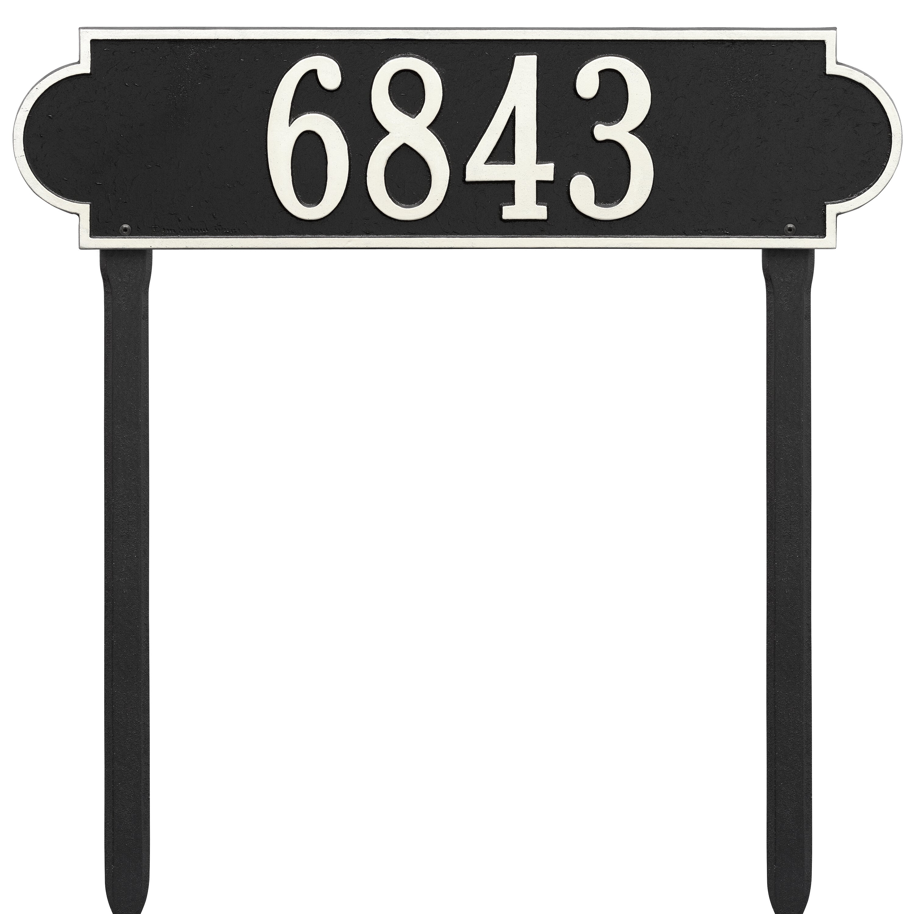 Richmond Horizontal Estate Lawn Address Plaque