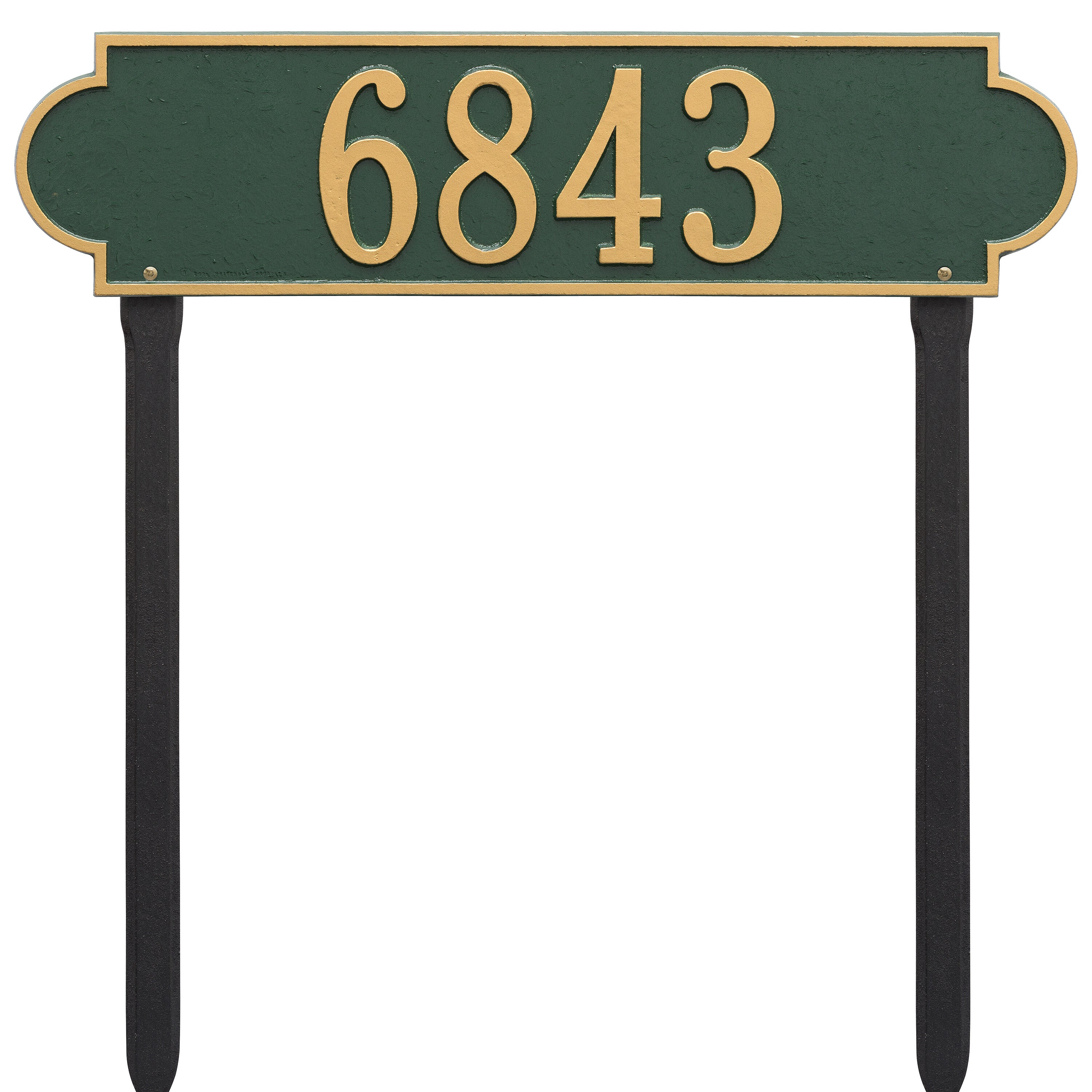 Richmond Horizontal Estate Lawn Address Plaque