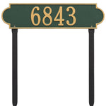 Richmond Horizontal Estate Lawn Address Plaque