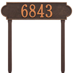 Richmond Horizontal Estate Lawn Address Plaque
