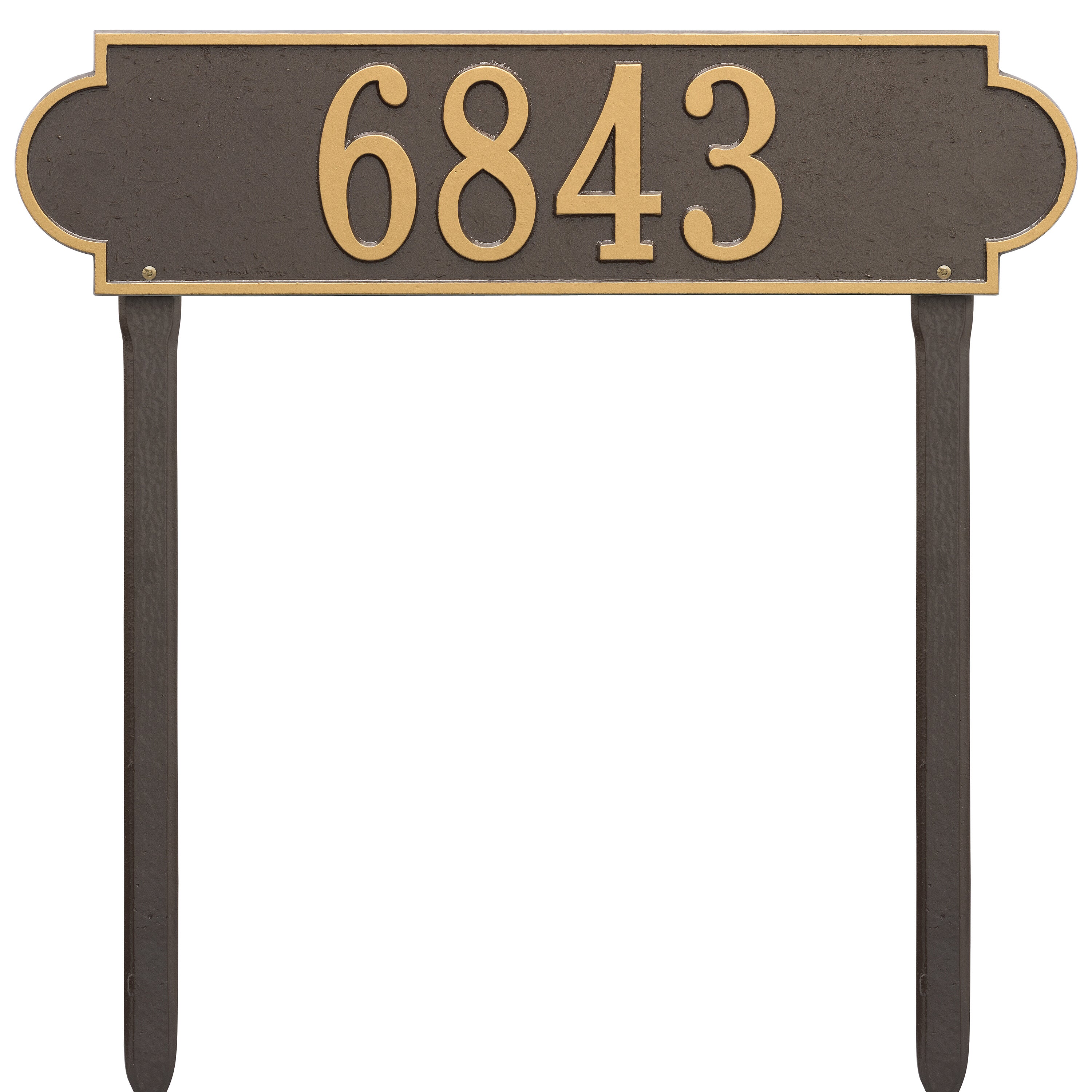 Richmond Horizontal Estate Lawn Address Plaque