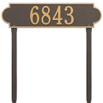 Richmond Horizontal Estate Lawn Address Plaque