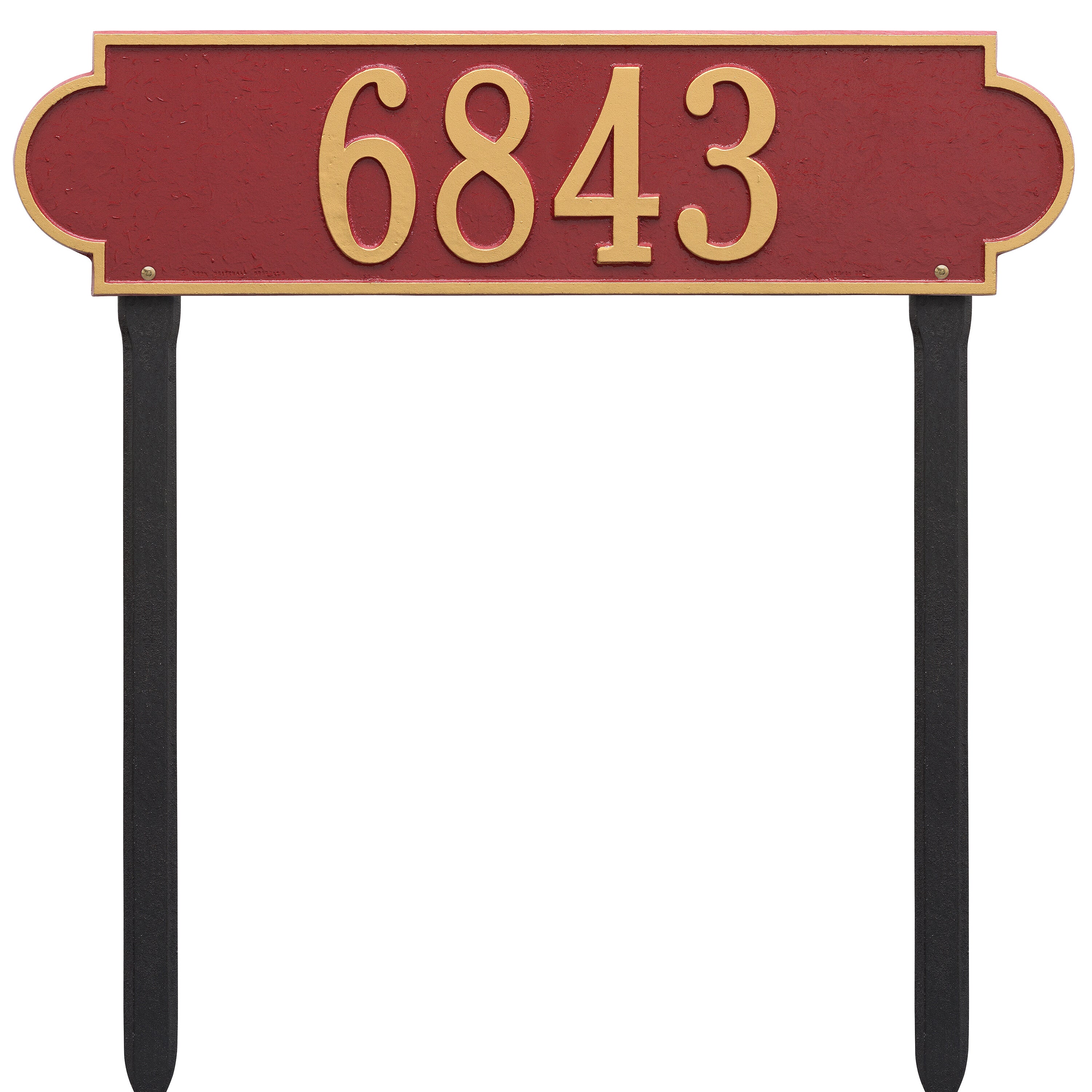 Richmond Horizontal Estate Lawn Address Plaque