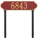 Richmond Horizontal Estate Lawn Address Plaque