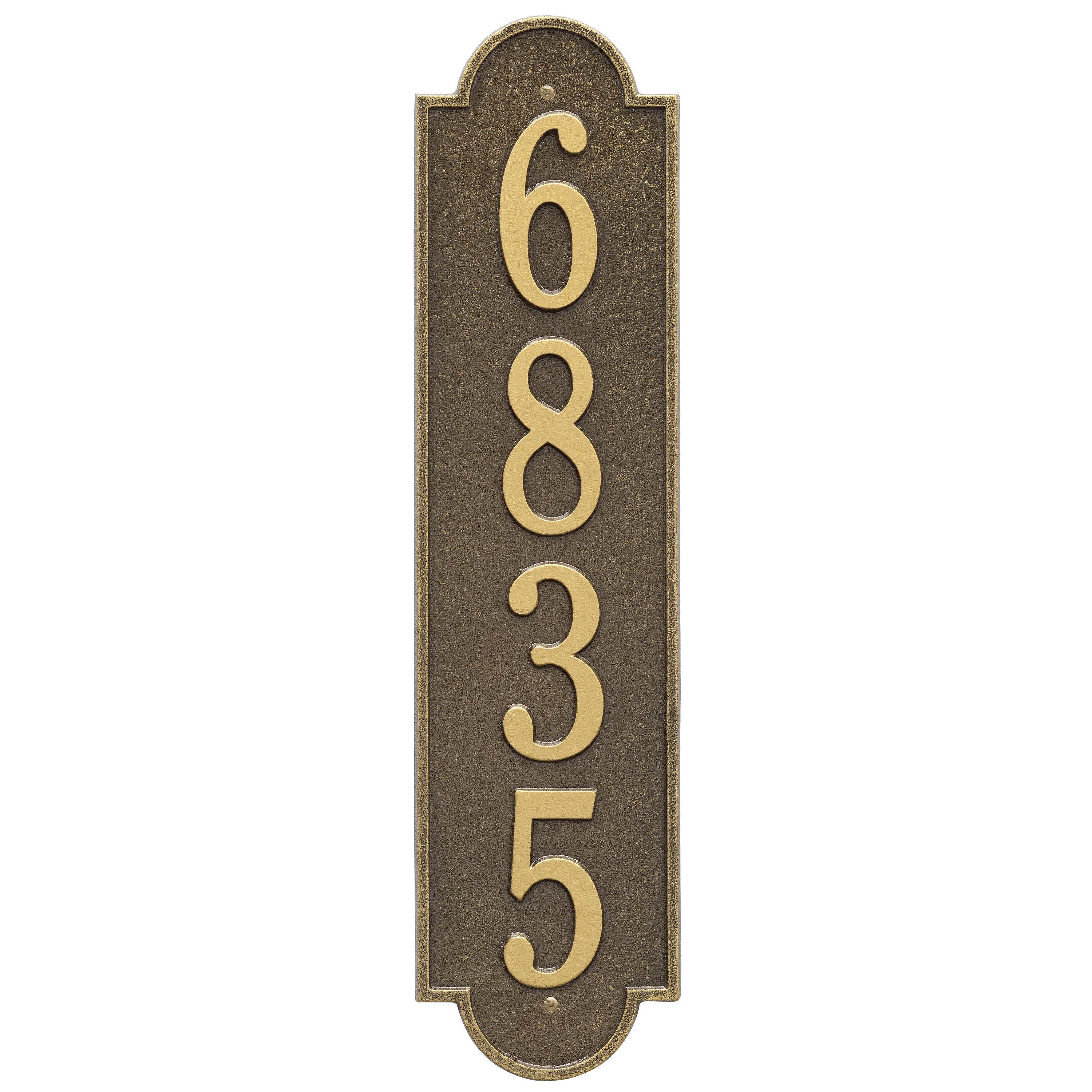 Richmond Vertical Estate Wall Address Plaque