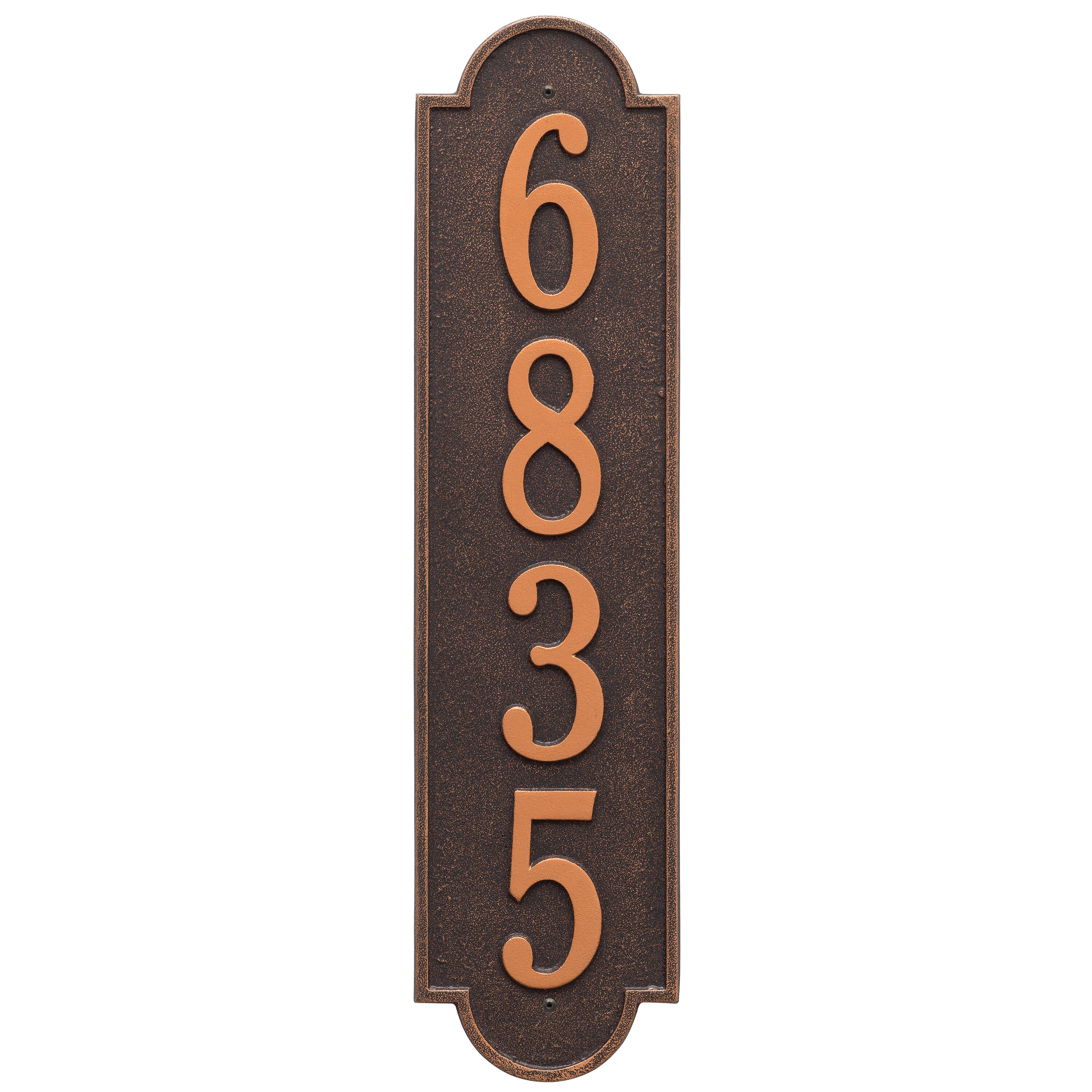 Richmond Vertical Estate Wall Address Plaque