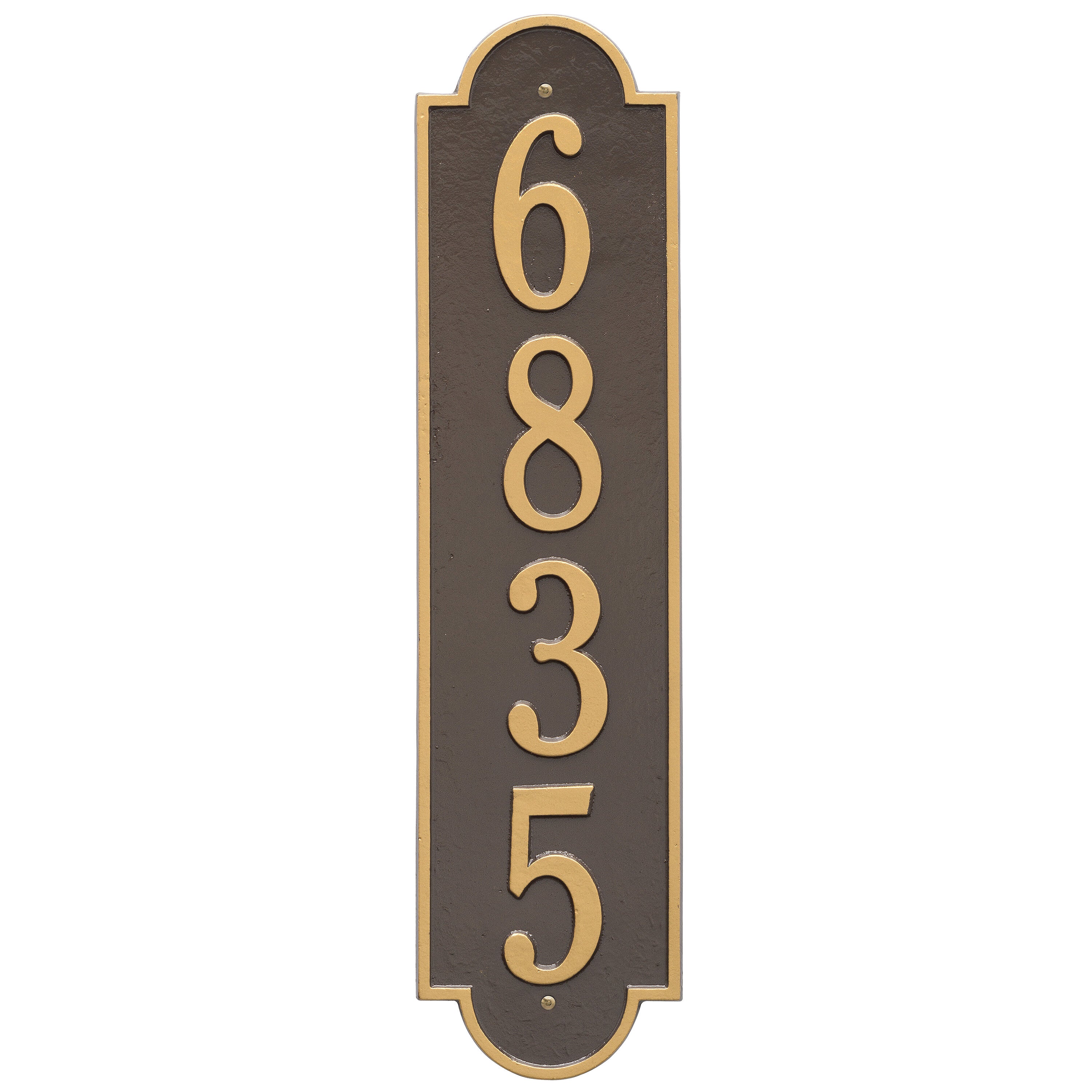 Richmond Vertical Estate Wall Address Plaque