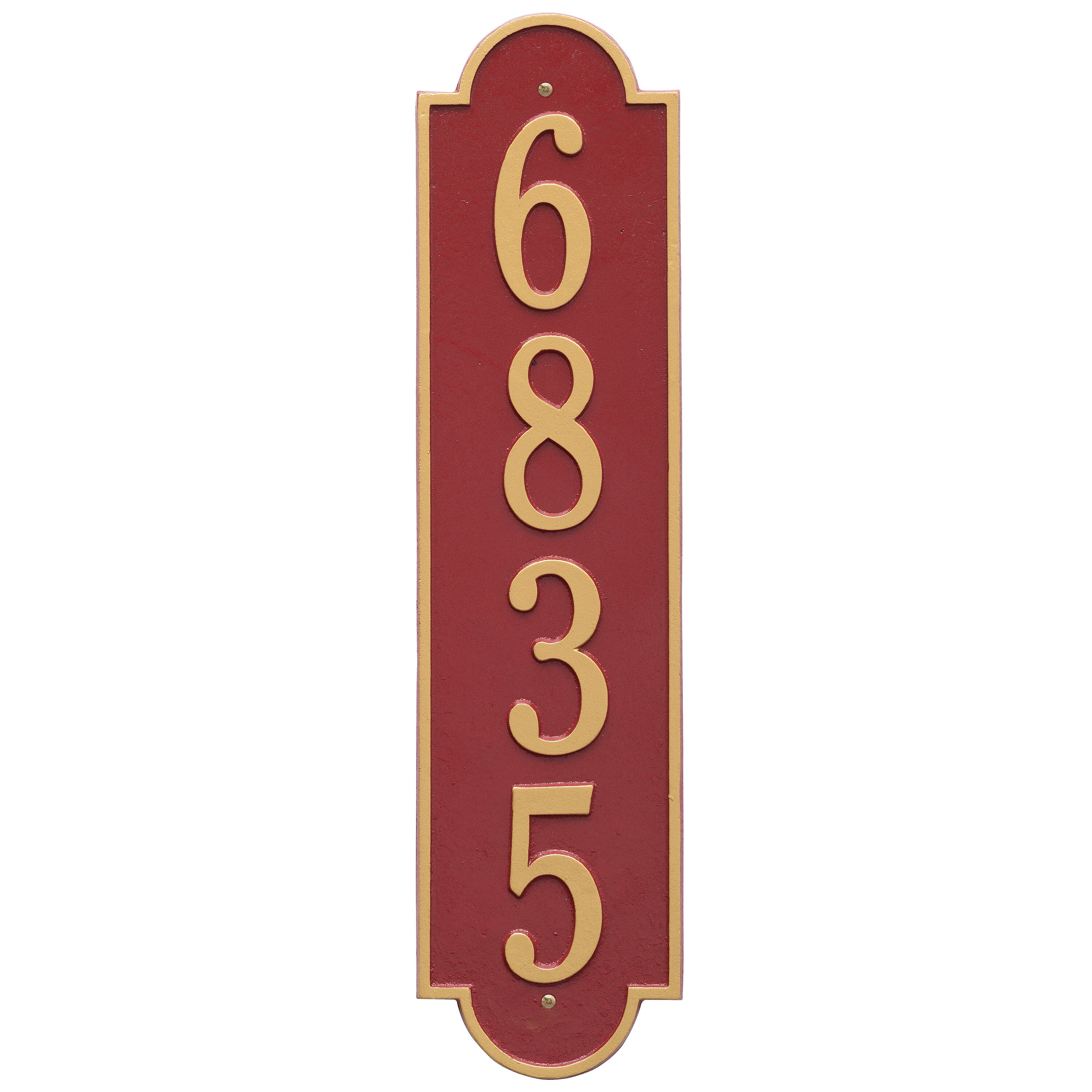 Richmond Vertical Estate Wall Address Plaque