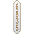 Richmond Vertical Estate Wall Address Plaque