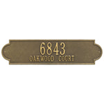 Richmond Horizontal Estate Wall Address Plaque