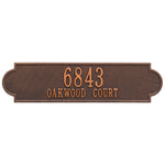 Richmond Horizontal Estate Wall Address Plaque