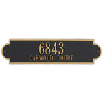 Richmond Horizontal Estate Wall Address Plaque