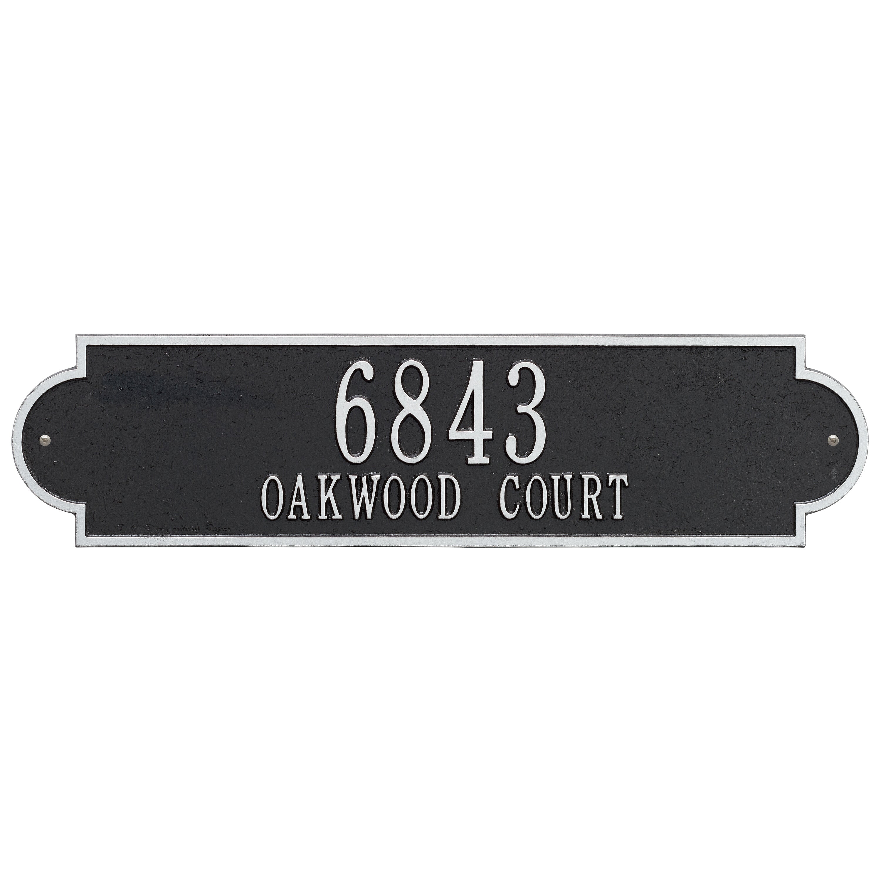 Richmond Horizontal Estate Wall Address Plaque