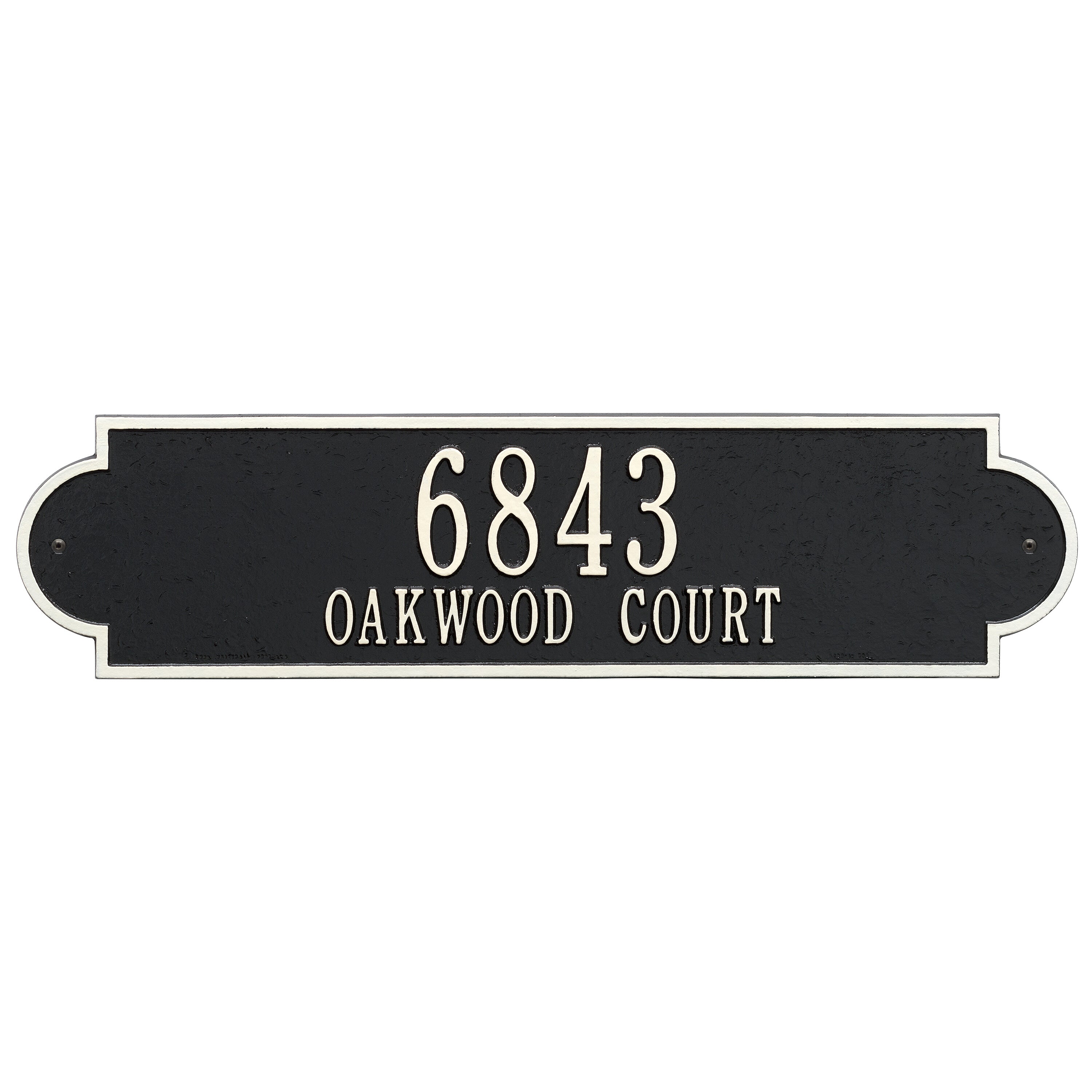 Richmond Horizontal Estate Wall Address Plaque