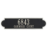 Richmond Horizontal Estate Wall Address Plaque