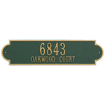 Richmond Horizontal Estate Wall Address Plaque