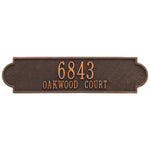 Richmond Horizontal Estate Wall Address Plaque