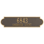 Richmond Horizontal Estate Wall Address Plaque