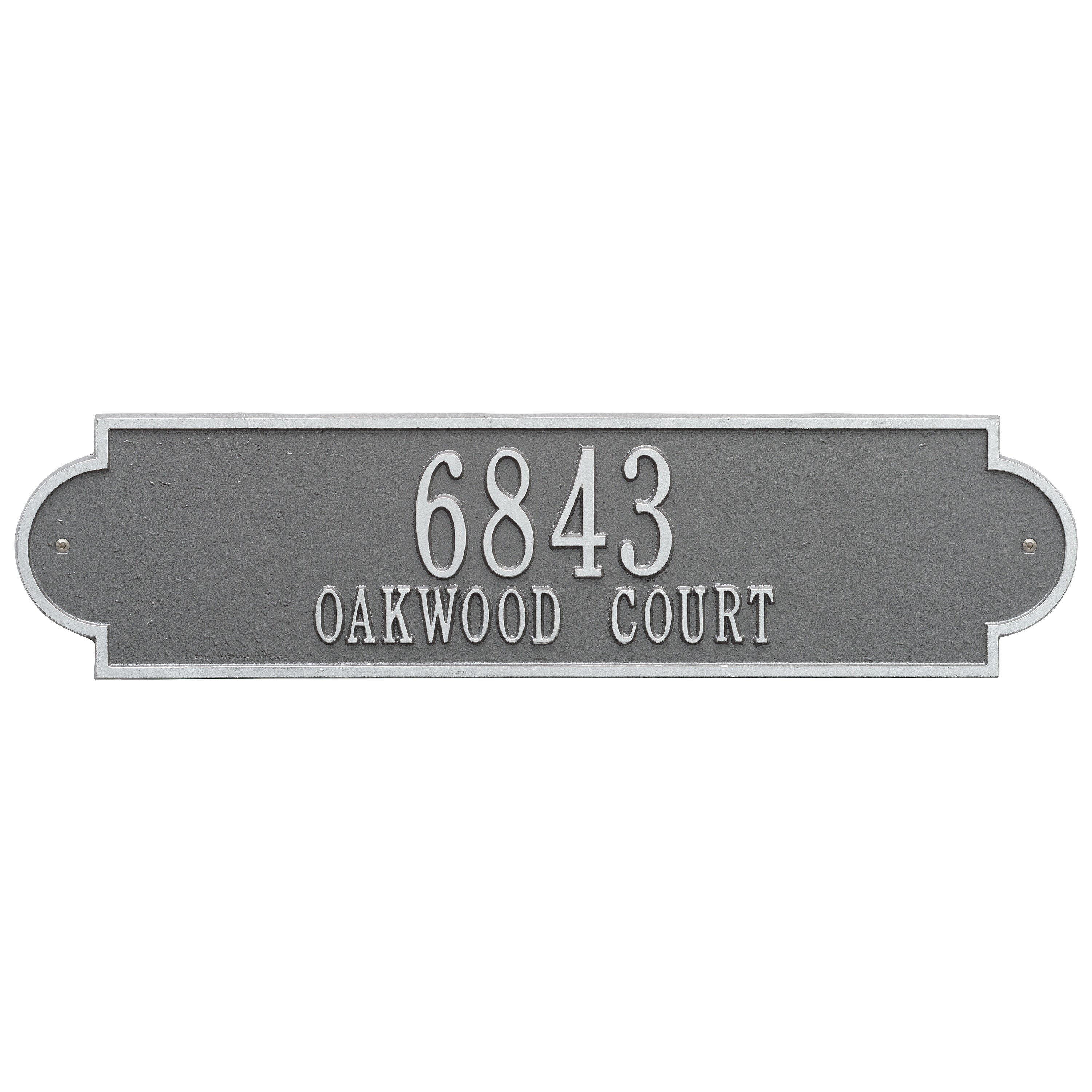 Richmond Horizontal Estate Wall Address Plaque