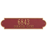 Richmond Horizontal Estate Wall Address Plaque