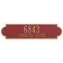 Richmond Horizontal Estate Wall Address Plaque