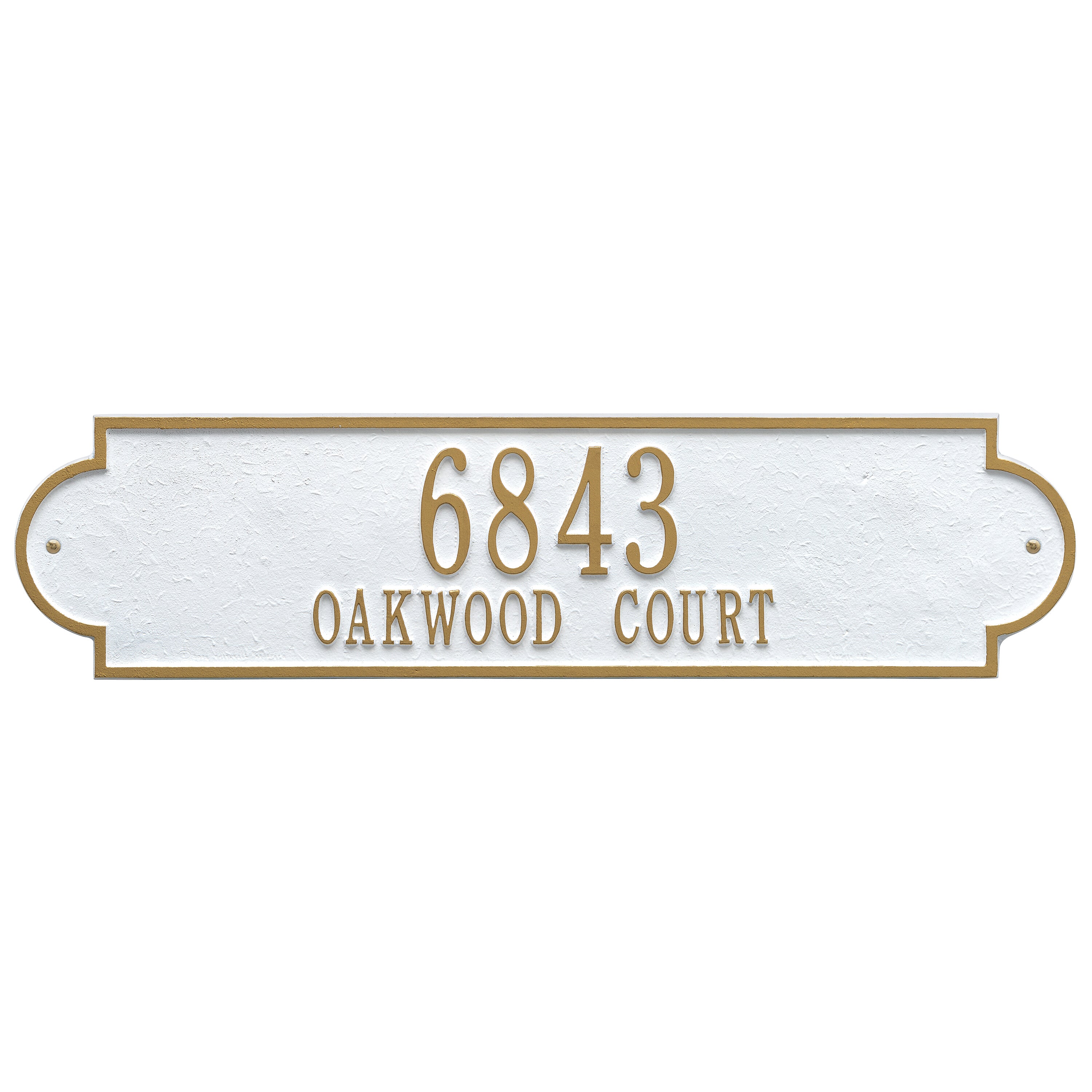 Richmond Horizontal Estate Wall Address Plaque
