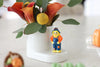 Pinstripes Round Cutie Container Stoneware