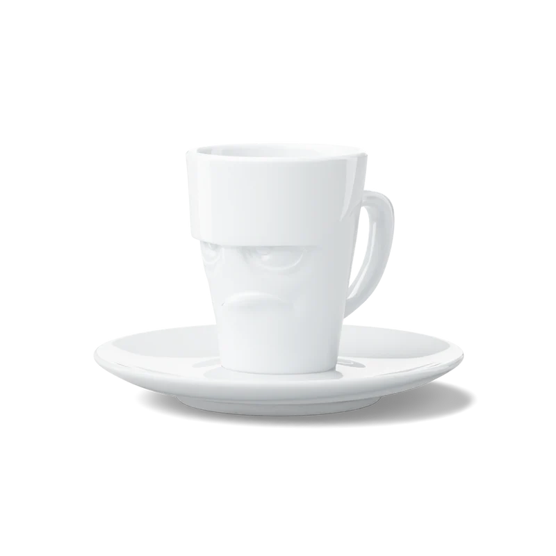 Espresso Cup and Saucer - Grumpy