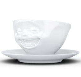 Laughing Coffee Cup & Saucer | TASSEN Made in Germany by Fiftyeight Products