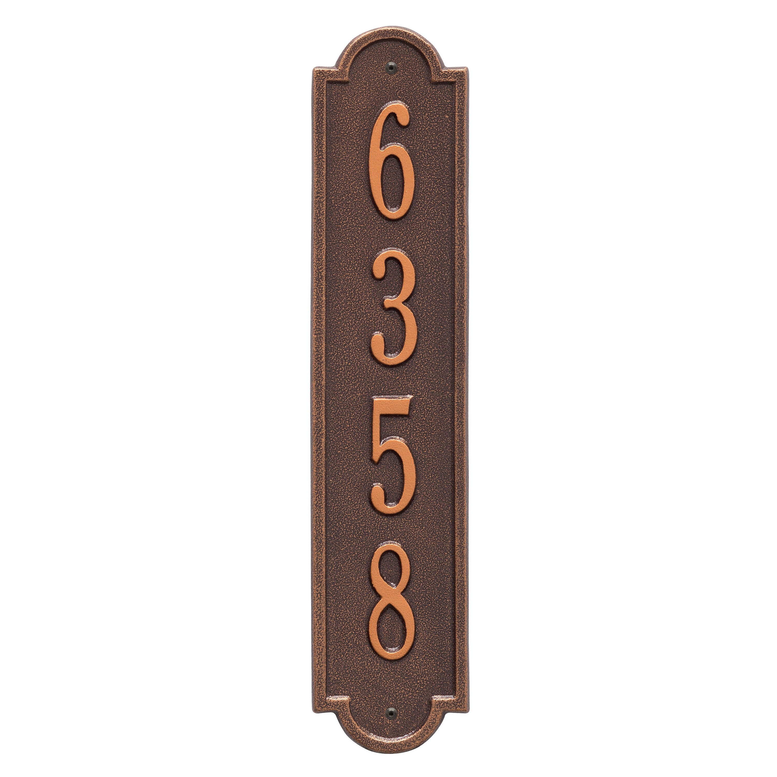 Richmond Vertical Standard Wall Address Plaque