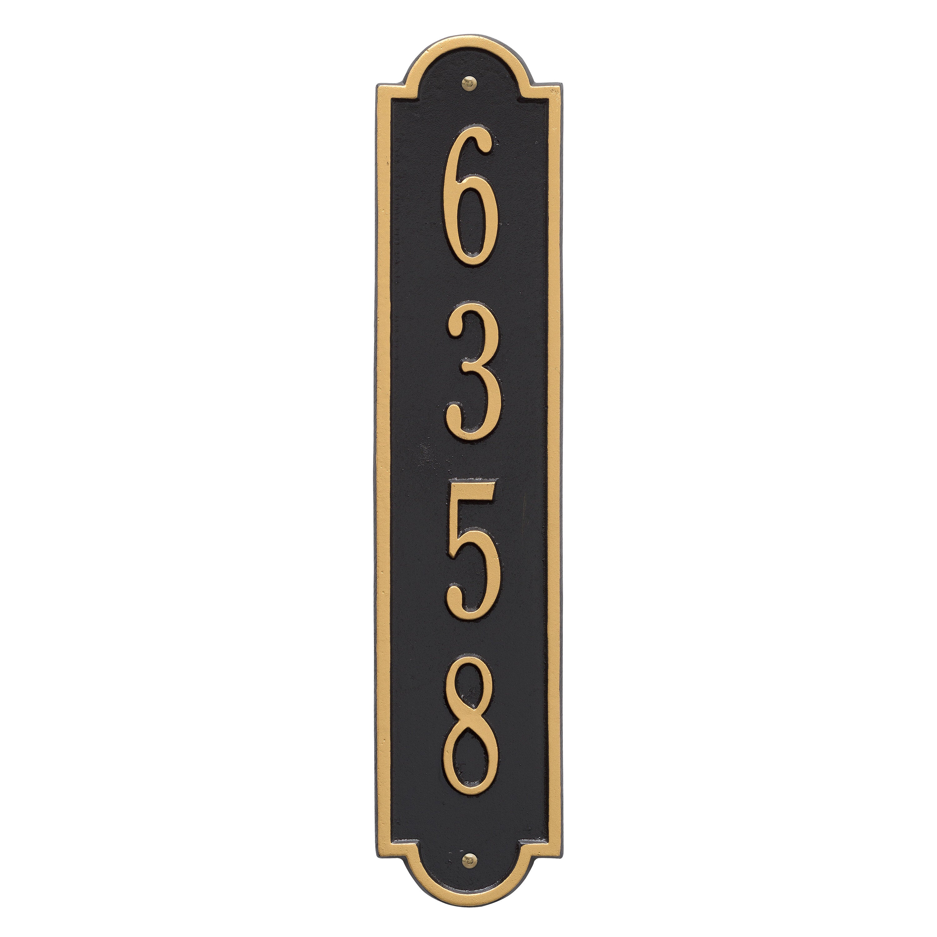 Richmond Vertical Standard Wall Address Plaque