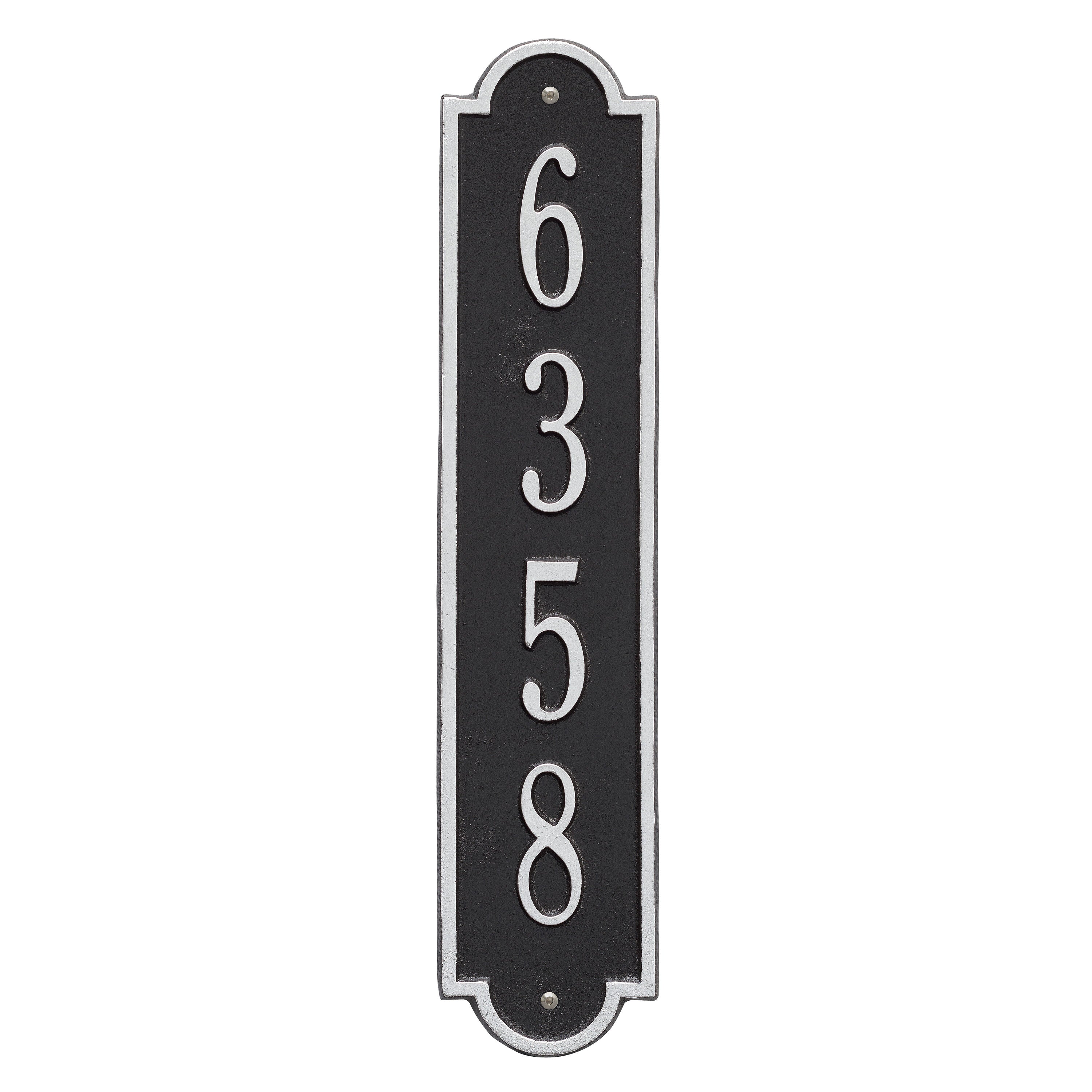 Richmond Vertical Standard Wall Address Plaque