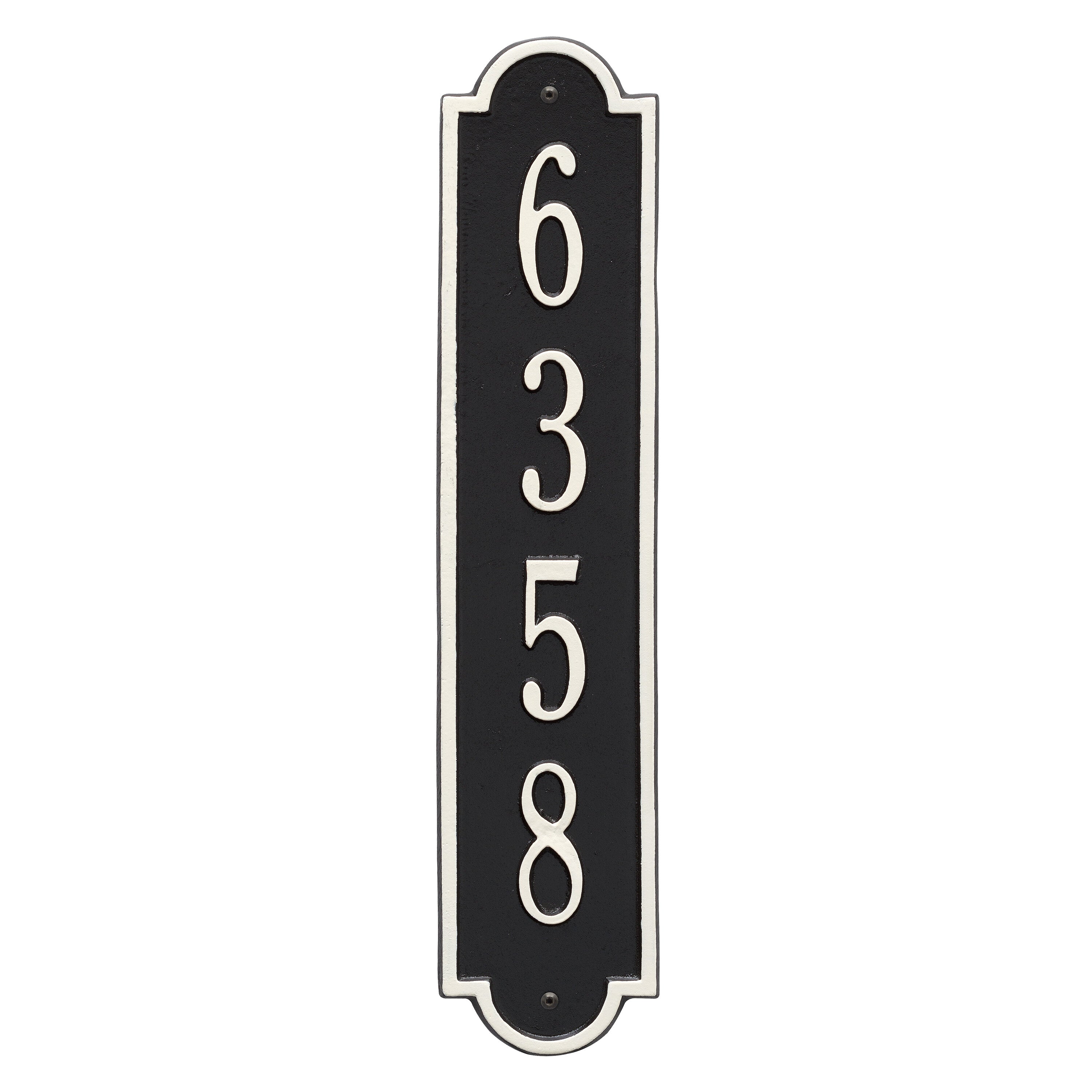 Richmond Vertical Standard Wall Address Plaque