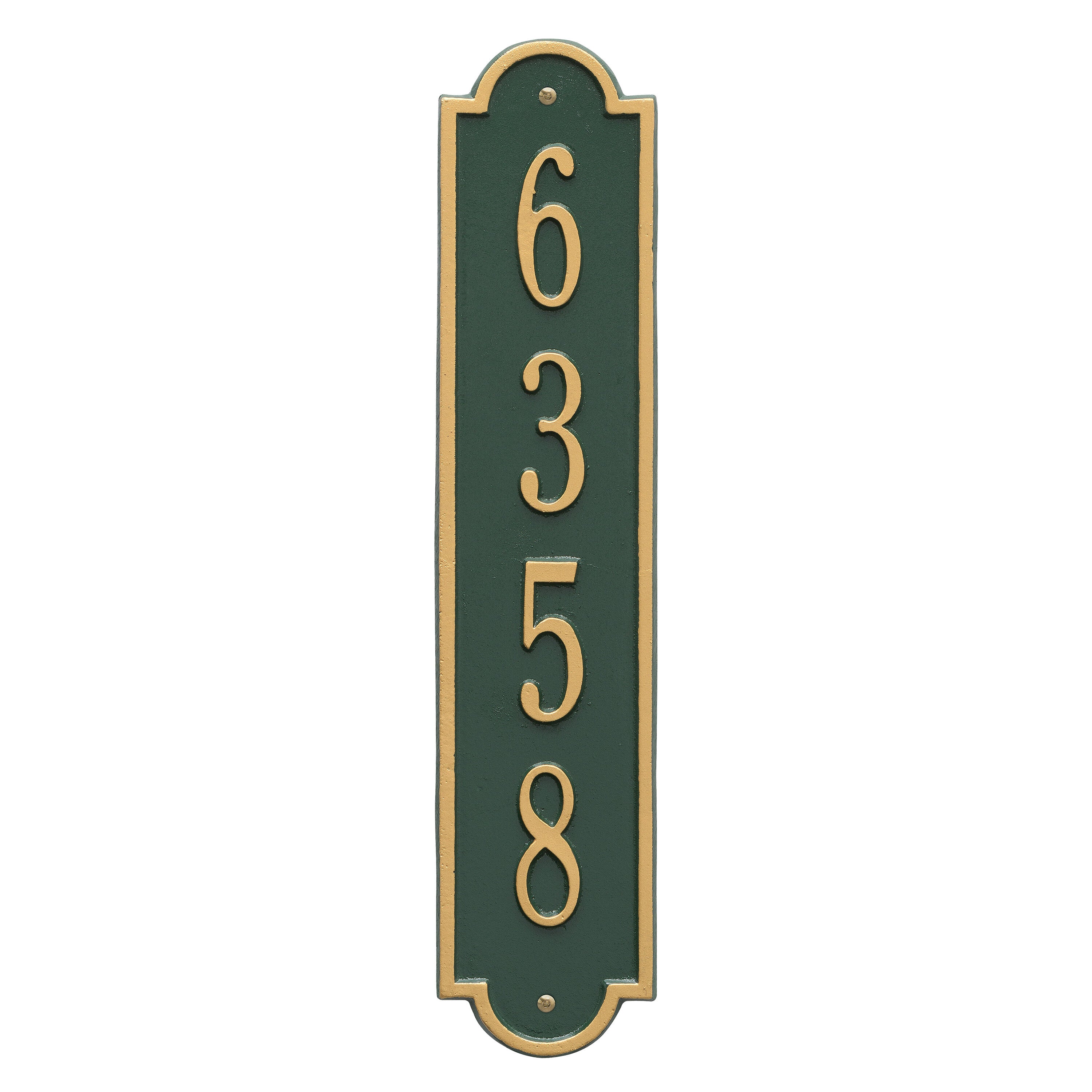 Richmond Vertical Standard Wall Address Plaque