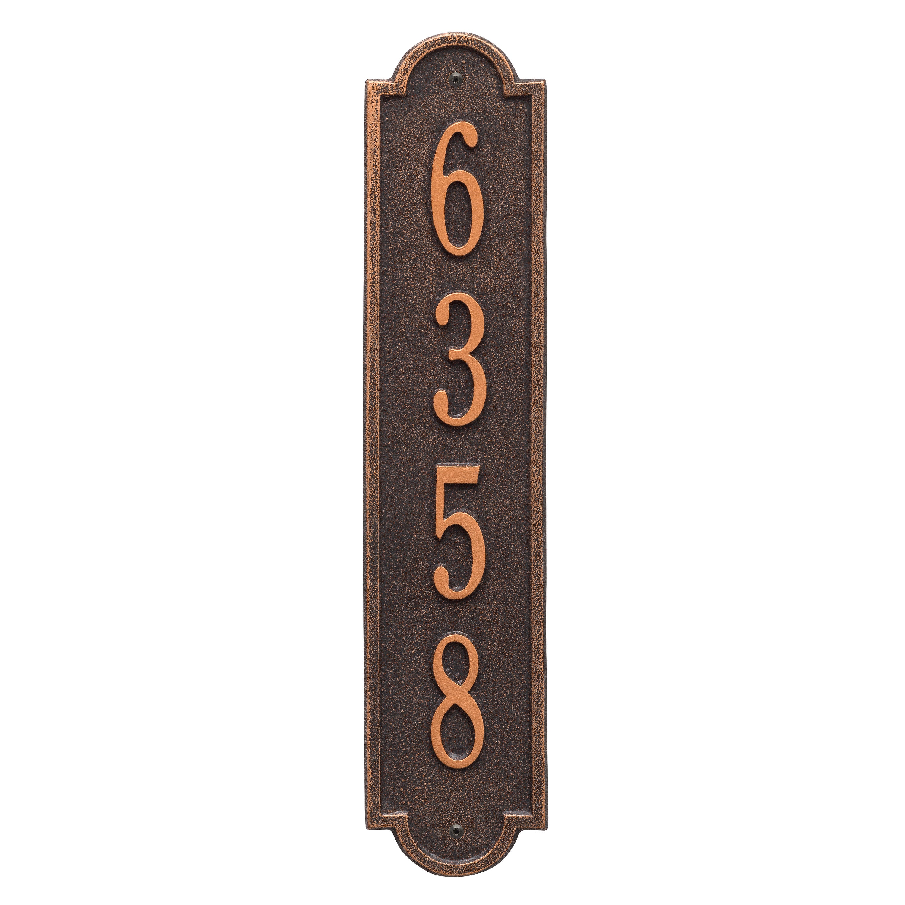 Richmond Vertical Standard Wall Address Plaque